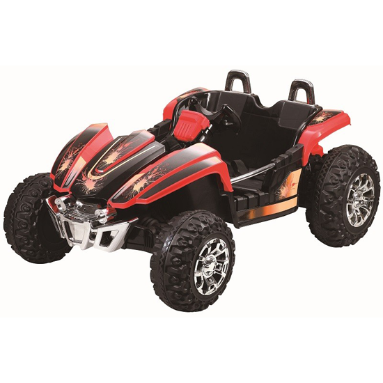 12v Kids Red Two Seater Racing Dune Buggy