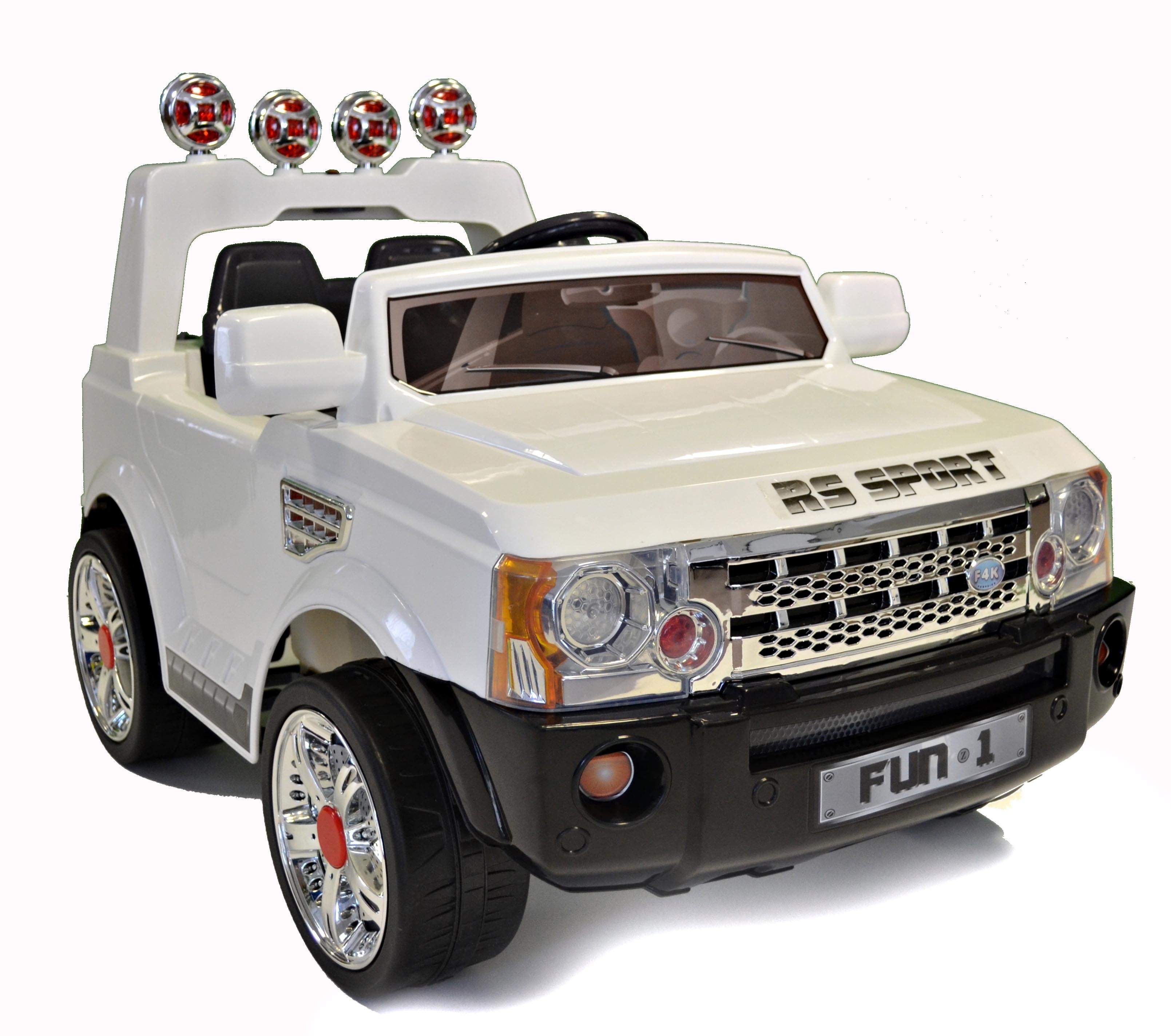 12v White Range Rover Sports Style Ride-On Jeep