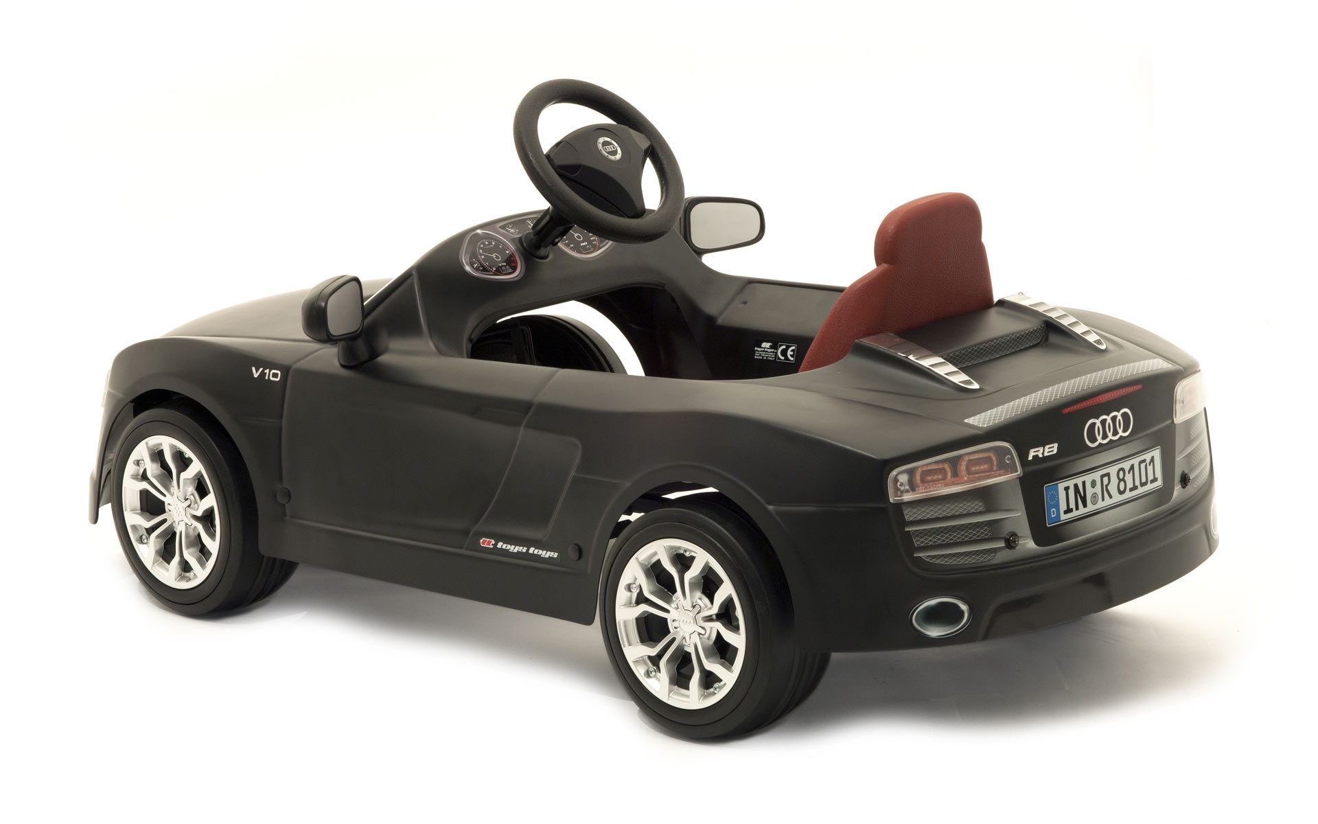 Audi R8 Spyder 12v Ride-On Electric Car [Black]