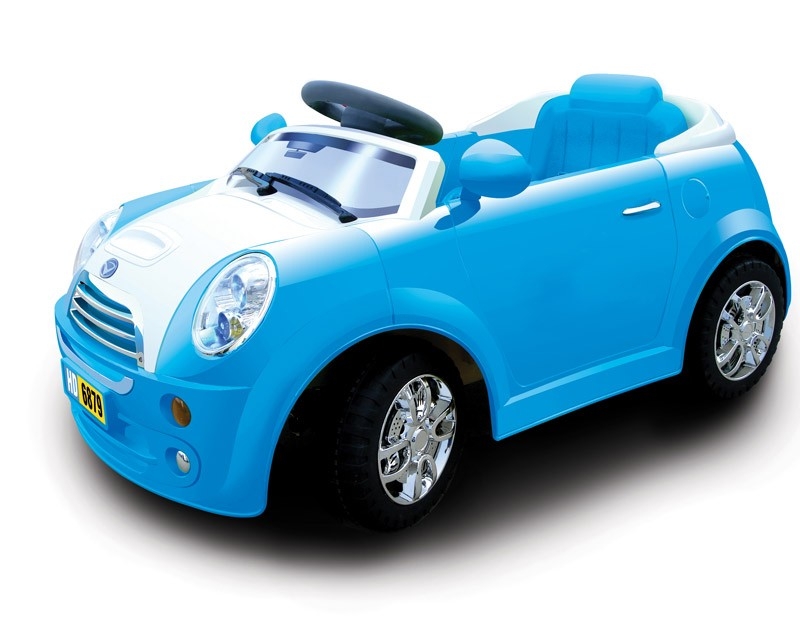 Blue 6v Electric Car with MP3 Player