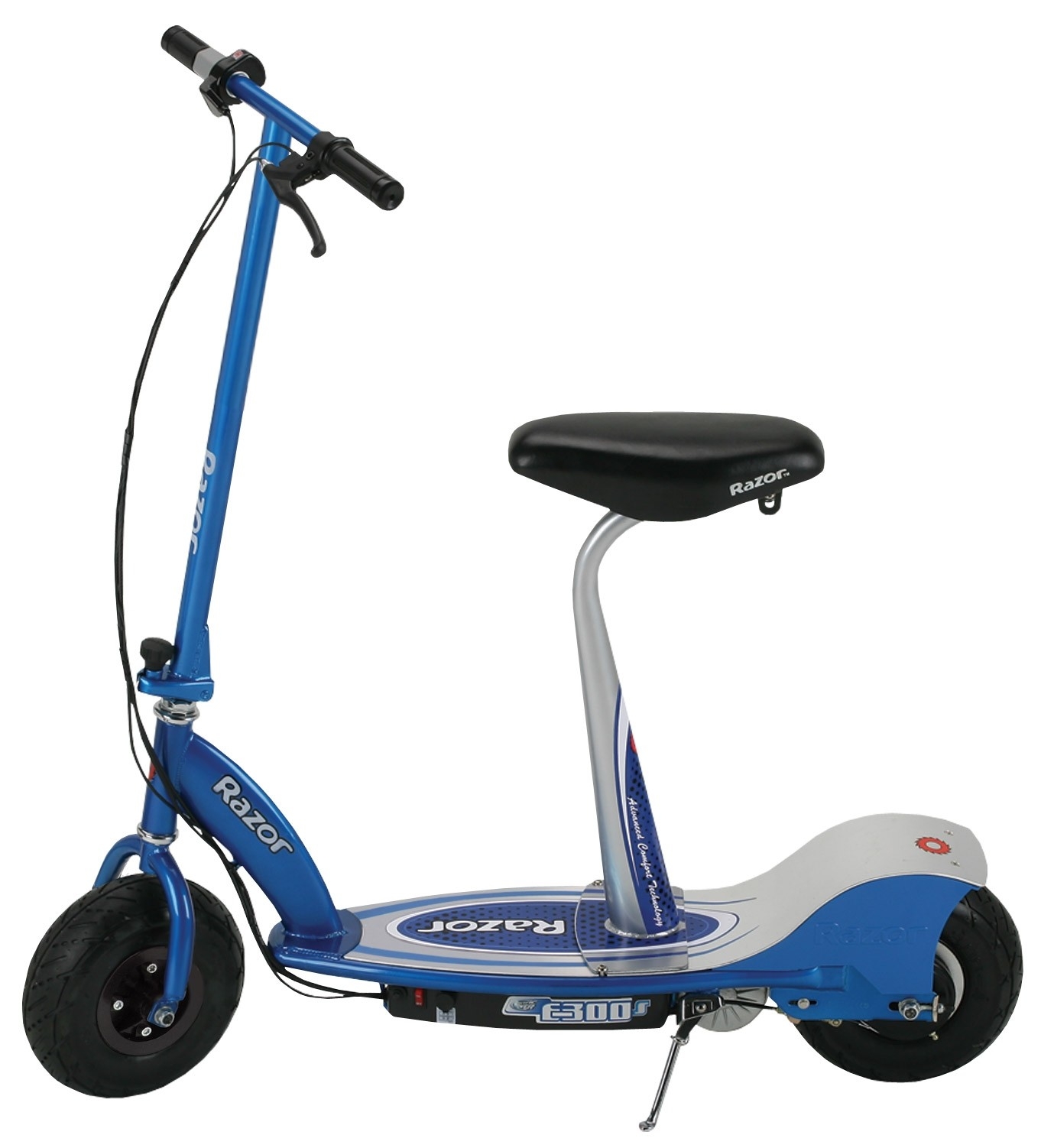 Blue Razor E300S Seated Electric Scooter