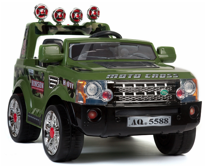 Camo Green Jungle Style Kids 6v Range Rover Jeep