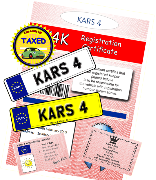 Childrens Complete Personalised Drivers License Pack