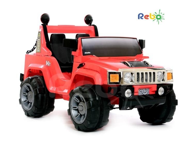 Child's 12v Battery Powered Hummer Jeep [red]