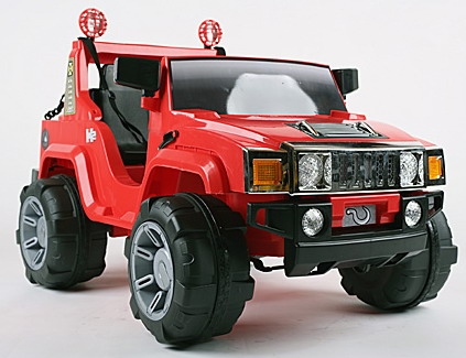 Childs One Seat Red 6v Hummer Ride-on Jeep