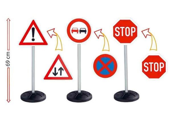 Child's Stand-Up Road Sign Set