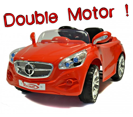 Double Motor Ultimate 12v Red Merc Style Kids Car