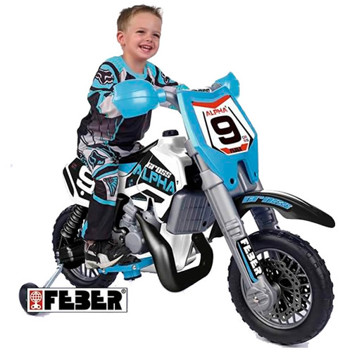 Febercross 6v Kids Blue Electric Dirt Bike