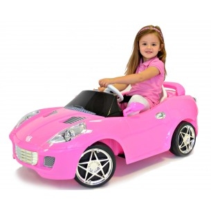 Girls Pink 6v Sporty Roadster Ride-on Car