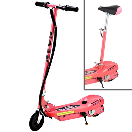 Girls Pink Limited Edition Rocket 24v Kids Electric Scooter