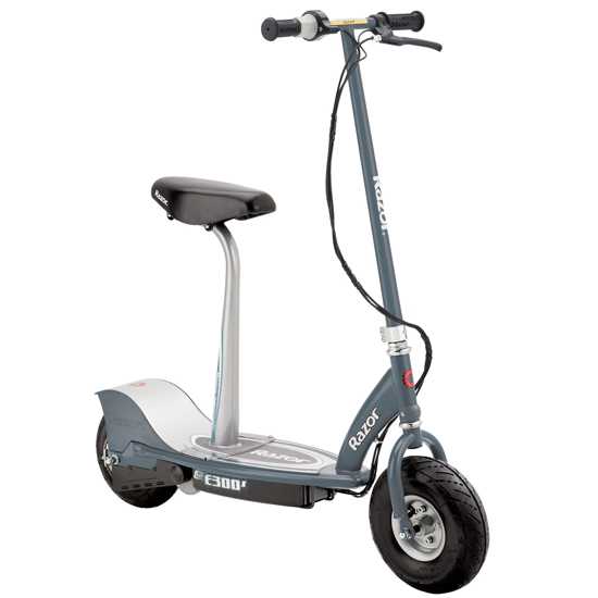 Grey Razor E300s Seated Electric Scooter