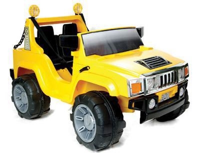 Kids 12v Electric Hummer Jeep [Yellow]