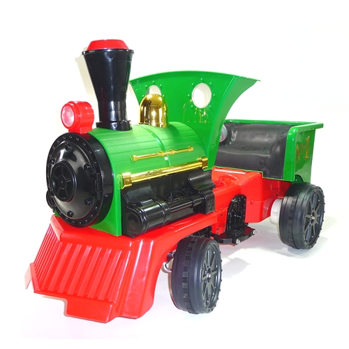 Kids 12v Electric Ride On Green Train