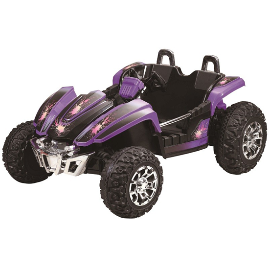 Kids 12v Purple Two Seater Radical Dune Buggy