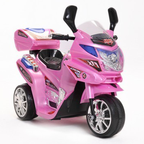 Kids 6v Pink Touring Trike with Storage Box