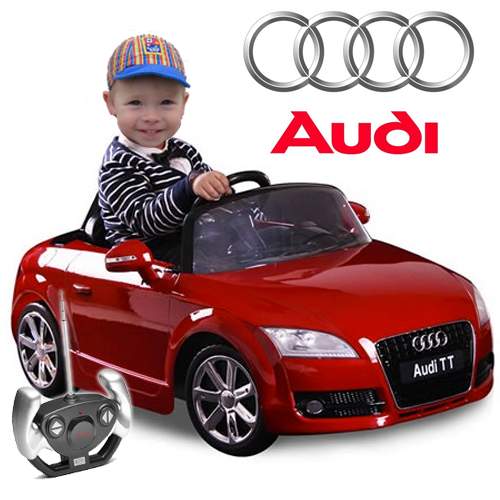 Kids Official Red 6v Audi TT with Parental Remote