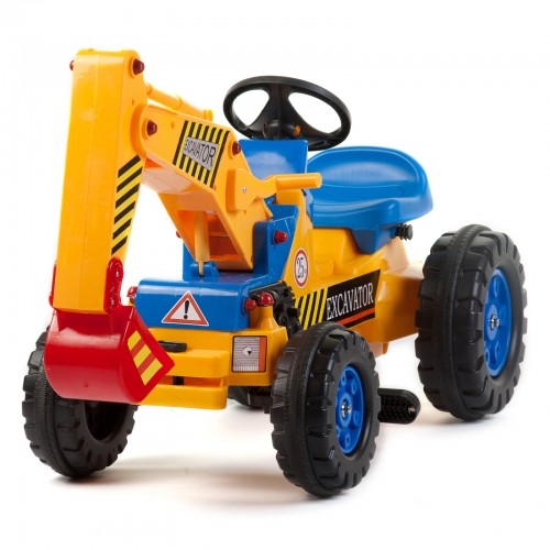 Kids Tough Pedal Tractor with Digger Arm