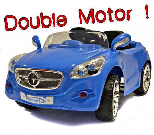 New Two Speed 12v Blue Merc Style Kids Ride On