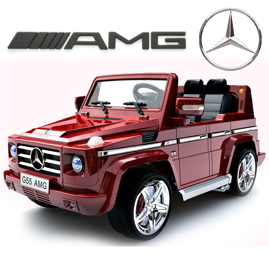 Official Red Mercedes AMG G55 Premium Kids 12v Jeep