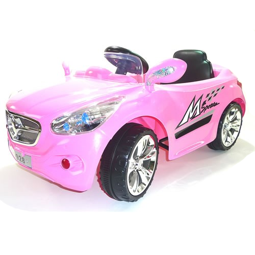 Pink 12v Mercedes Style Ride-on Car for Girls