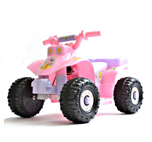 Pink 6v Electric Mini Kids Ride-On Quad Bike