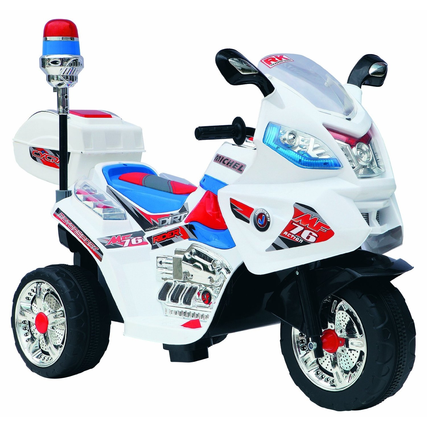 Police MotorBike Trike 6v Ride-0n Toy