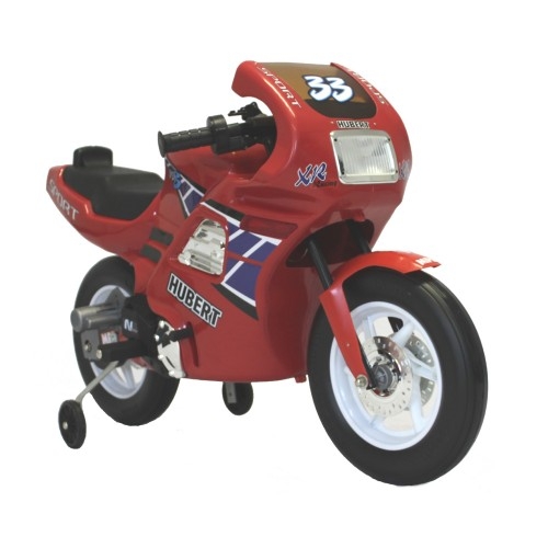 Red 6v Ride-on Superbike Motorbike with Stabilizers