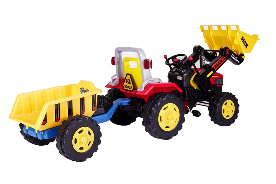 Rocket Pedal Tractor with Loader & Trailer