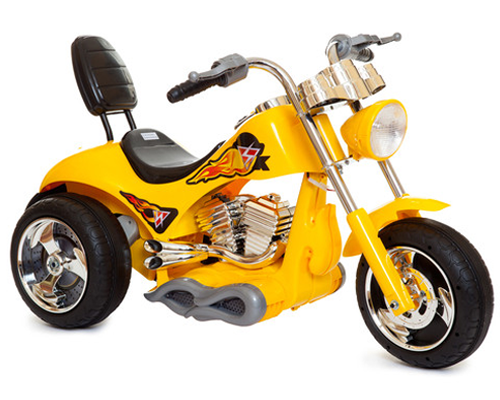 Yellow 12v Children's Electric Sports U.S. Outrider Bike